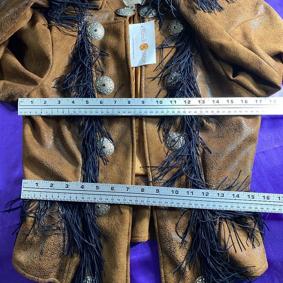 NWT📌CR RanchWear Show Stopper Faux Leather Jacket - Picture 13 of 16